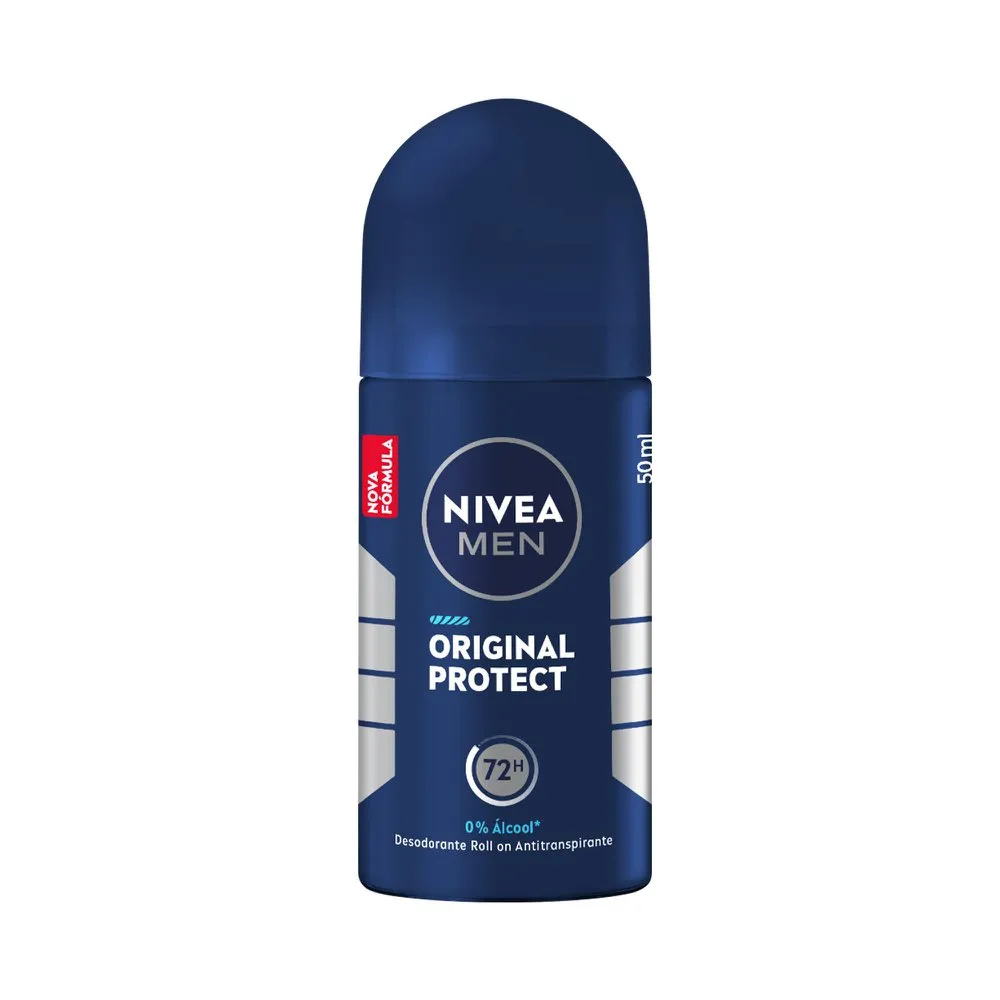 Desodorante Antitranspirante Nivea Men Original Protect 48h Roll-On 50ml