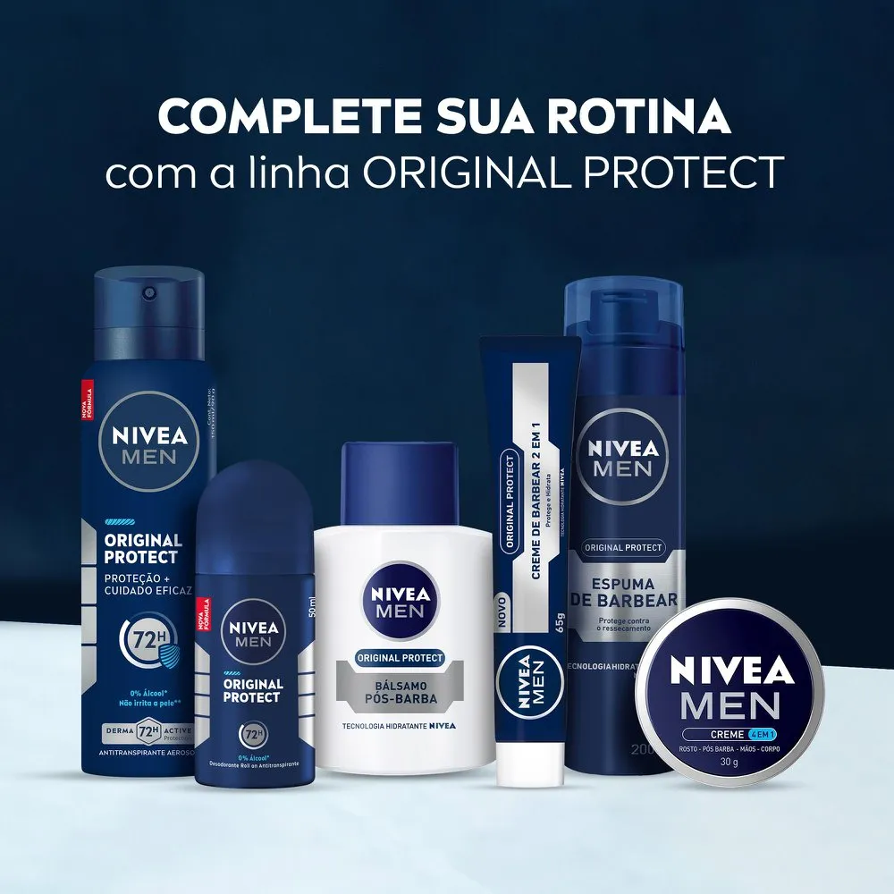 Desodorante Antitranspirante Nivea Men Original Protect 72h Aerossol 150ml — foto 8