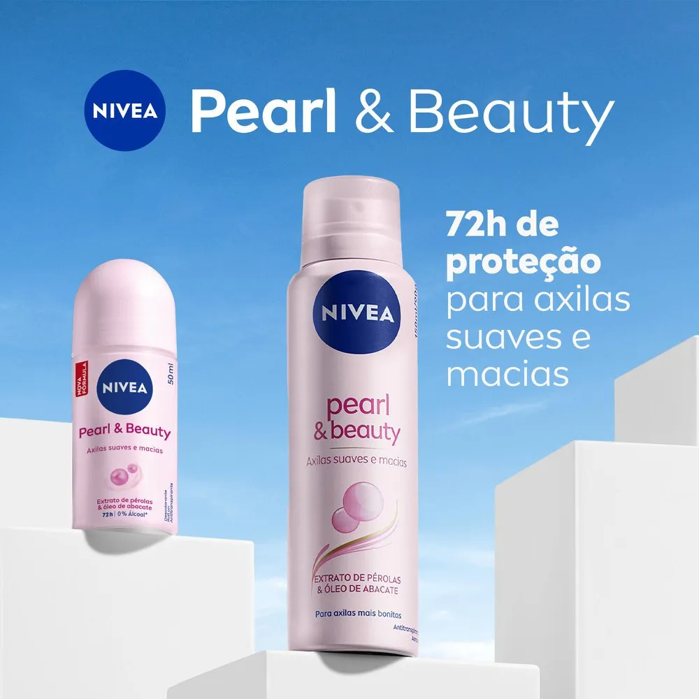 Desodorante Antitranspirante Nivea Pearl & Beauty 72h Aerossol 150ml — foto 2