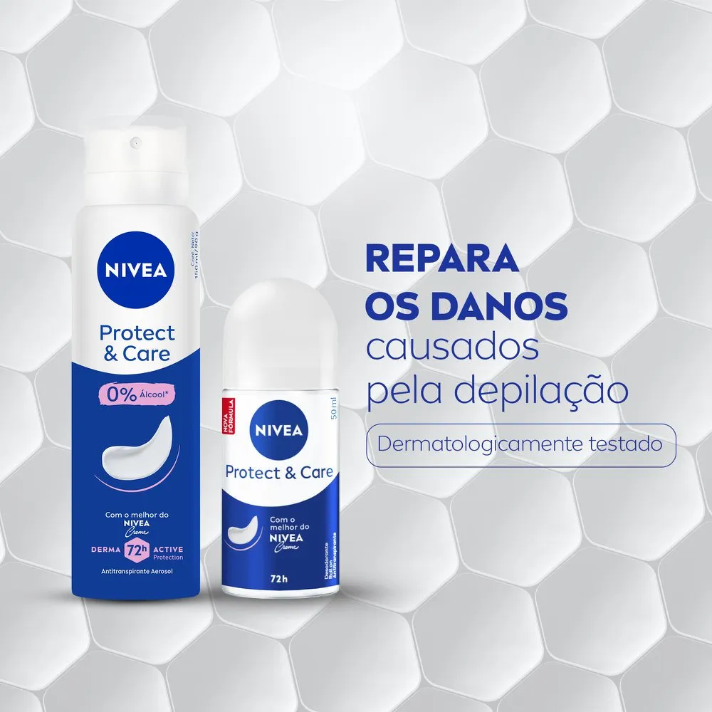 Desodorante Antitranspirante Nivea Protect & Care 48h Roll-On 50ml — foto 7