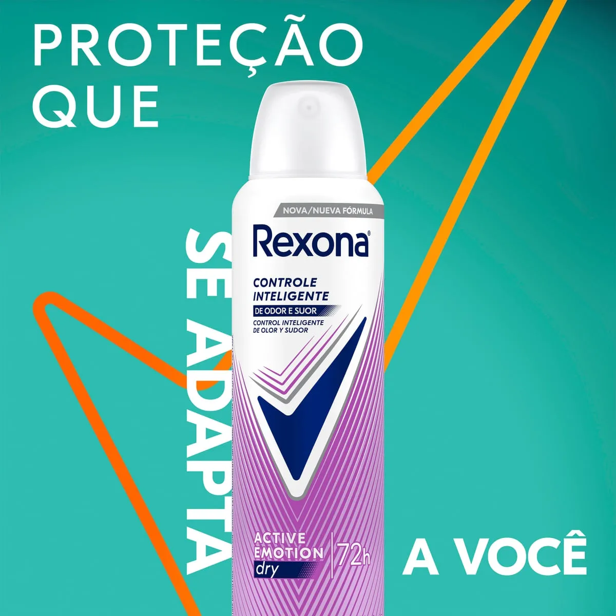 Desodorante Antitranspirante Rexona Active Emotion 72h Aerossol 150ml — foto 5