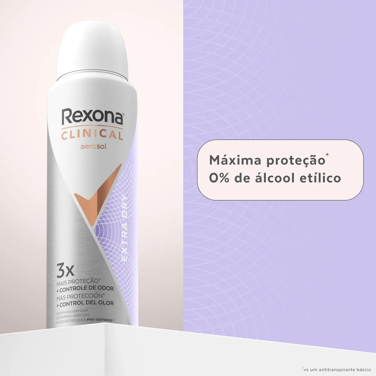 Desodorante Antitranspirante Rexona Clinical Extra Dry 96h Aerossol 150ml — foto 5