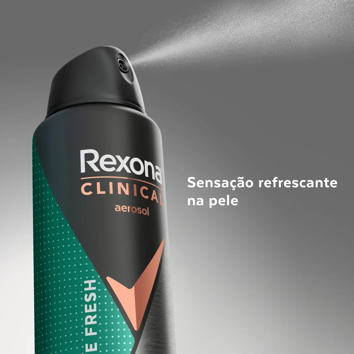 Desodorante Antitranspirante Rexona Clinical Intense Fresh 96h Aerossol 150ml — foto 5
