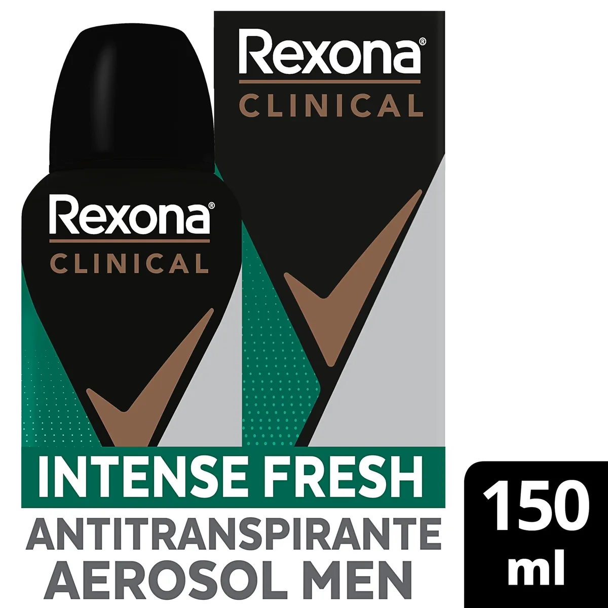 Desodorante Antitranspirante Rexona Clinical Intense Fresh 96h Aerossol 150ml