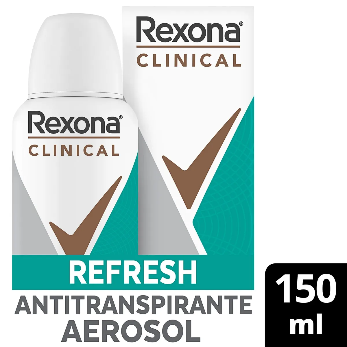 Desodorante Antitranspirante Rexona Clinical Refresh 96h Aerossol 150ml