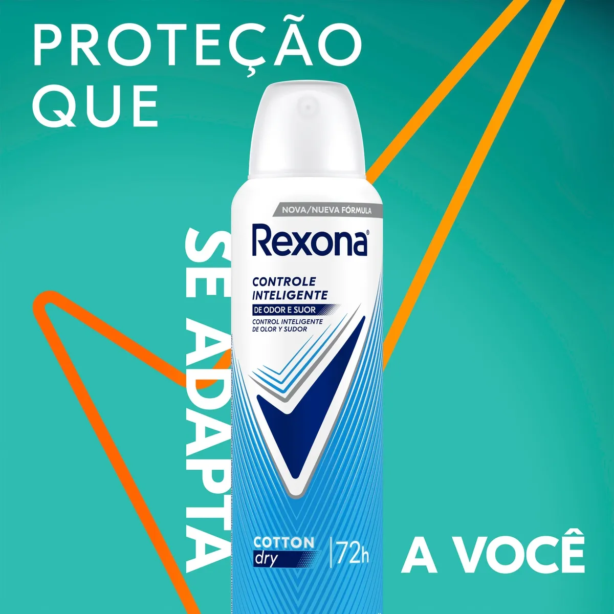 Desodorante Antitranspirante Rexona Cotton Dry 72h Aerossol 150ml — foto 5