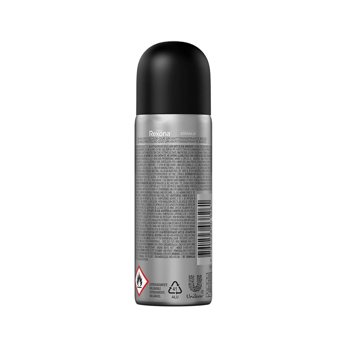 Desodorante Antitranspirante Rexona Men Clinical Clean 96h Aerossol 55ml — foto 2