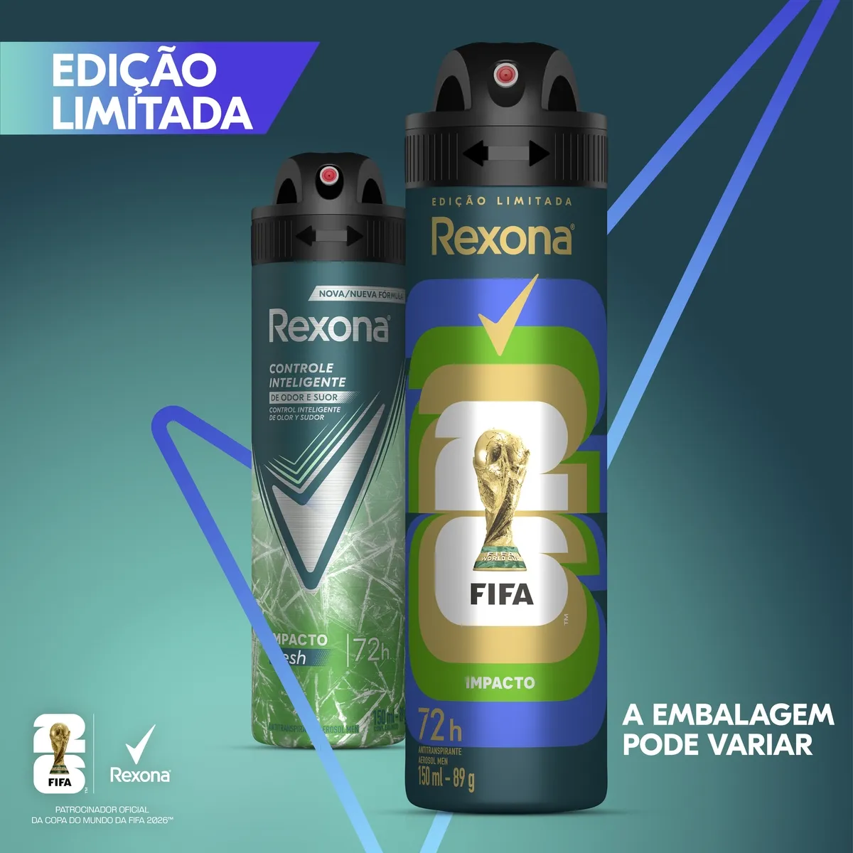 Desodorante Antitranspirante Rexona Men Impacto Proteção 72h Aerossol 150ml — foto 5