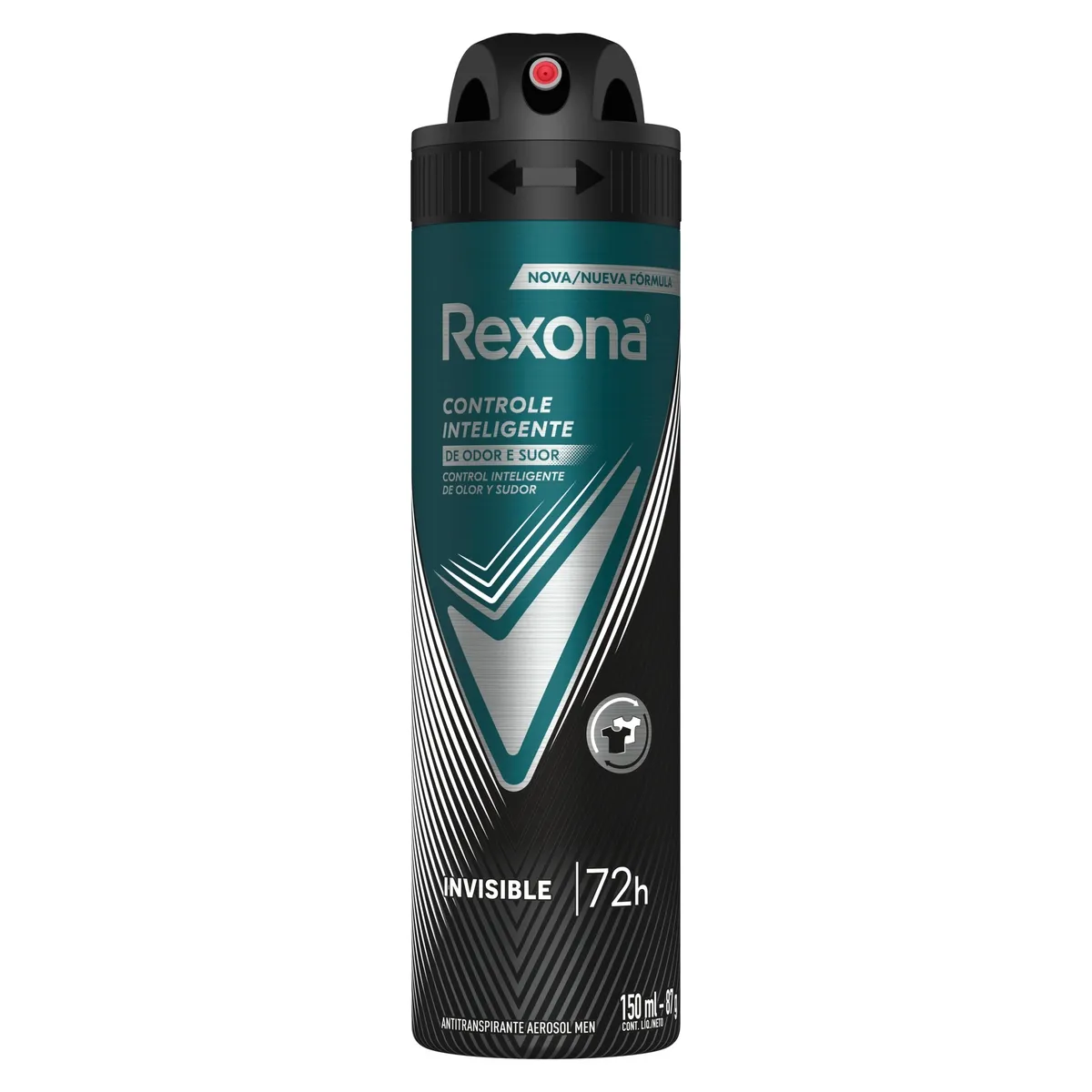Desodorante Antitranspirante Rexona Men Invisible 72h Aerossol 150ml — foto 2