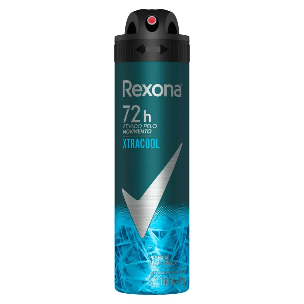 Desodorante Antitranspirante Rexona Men Xtracool 72h Aerossol 150ml — foto 2