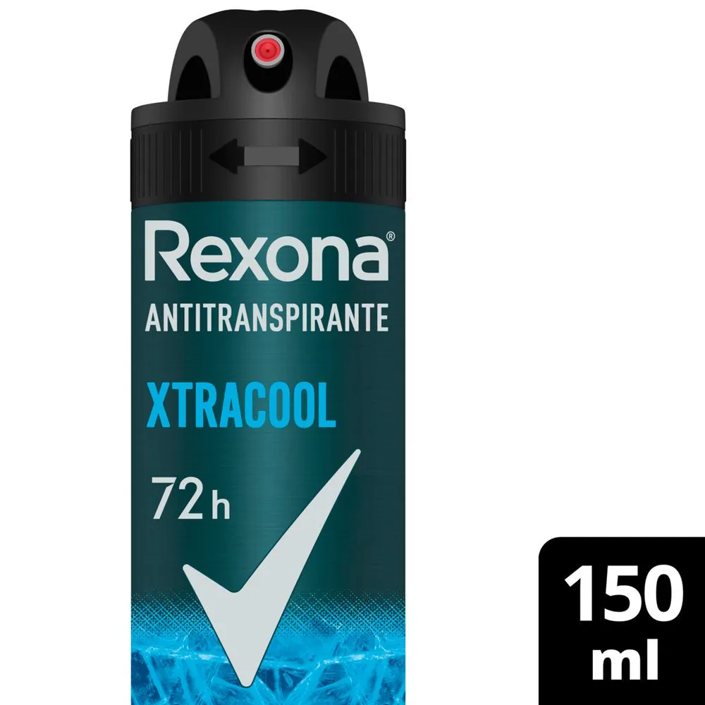 Desodorante Antitranspirante Rexona Men Xtracool 72h Aerossol 150ml