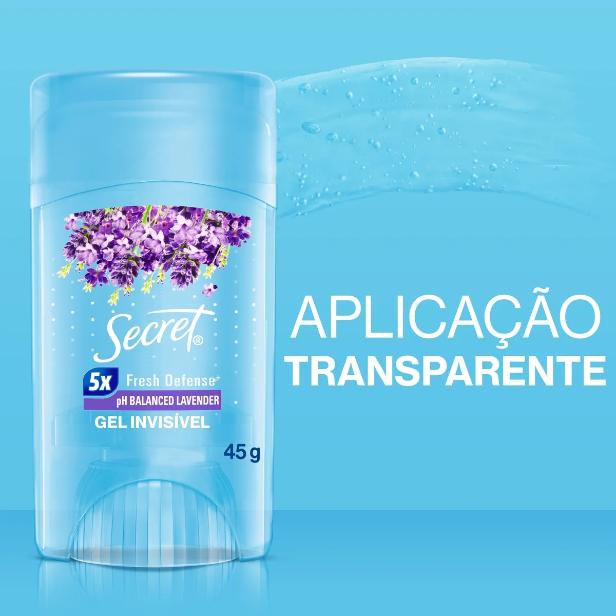 Desodorante Antitranspirante Secret pH Balanceado Lavanda Gel Stick 45g — foto 2