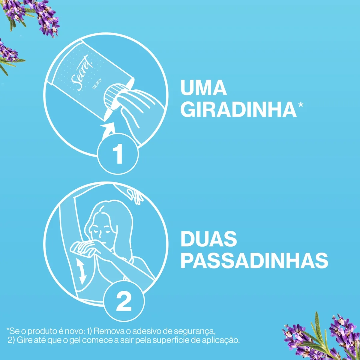 Desodorante Antitranspirante Secret pH Balanceado Lavanda Gel Stick 45g — foto 7