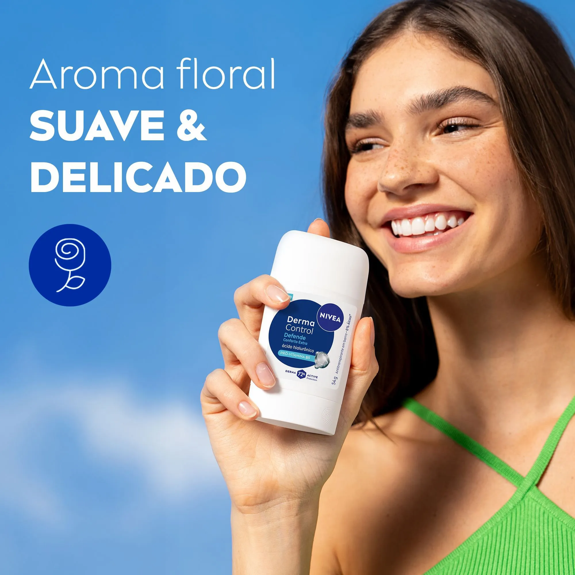 Desodorante Nivea Antitranspirante Derma Control 72h Stick 54g — foto 8