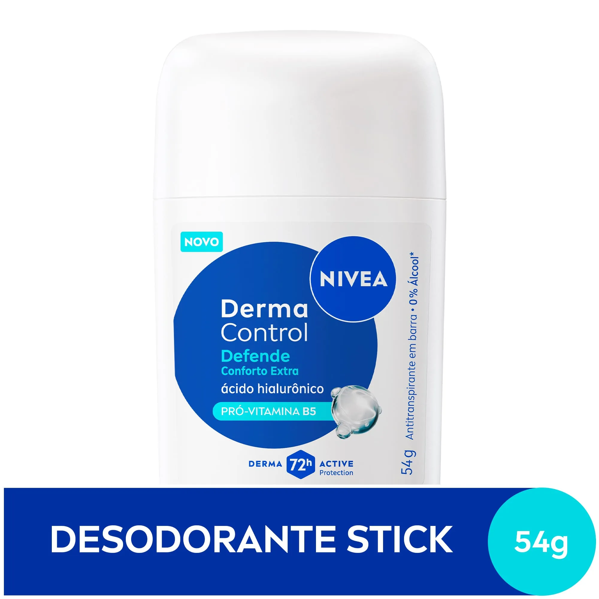 Desodorante Nivea Antitranspirante Derma Control 72h Stick 54g