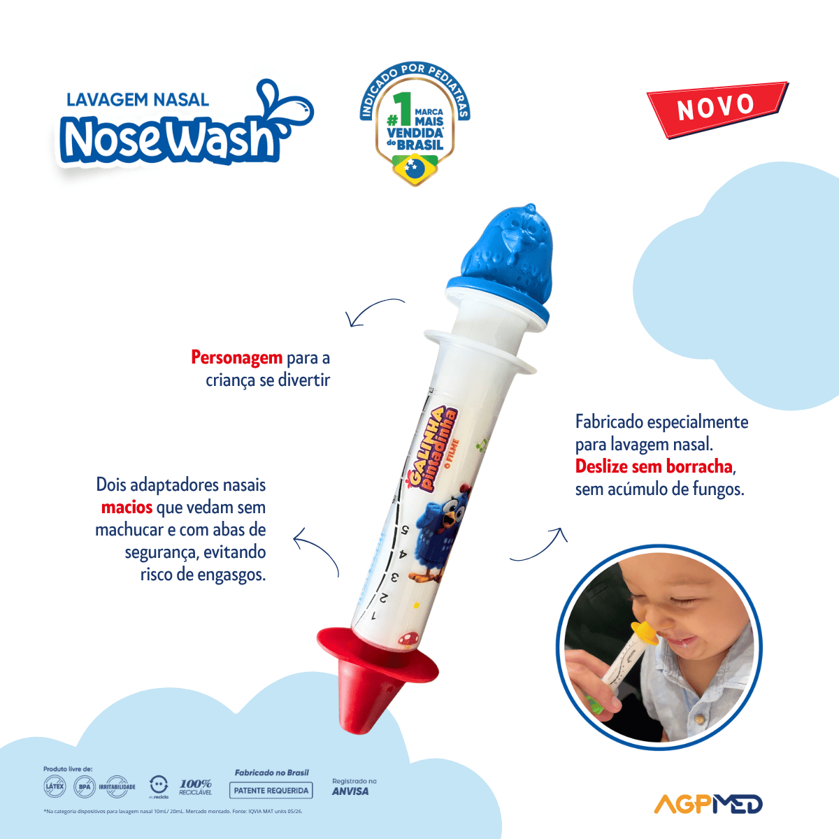 Disposistivo De Lavagem Nasal Nosewash Galinha Pintadinha 10ml — foto 2