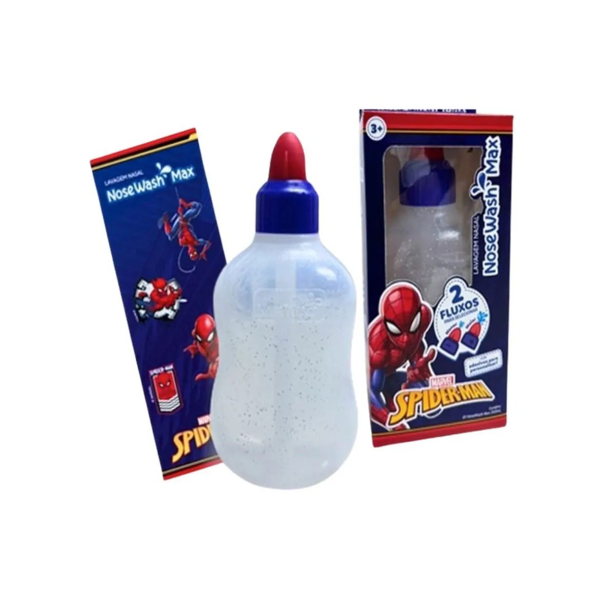 Dispositivo De Lavagem Nasal Nosewash Max Infantil Homem Aranha 240ml