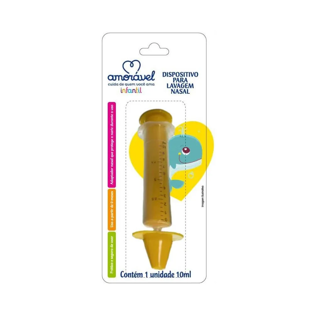 Dispositivo Lavagem Nasal Amorável Amarelo 10ml