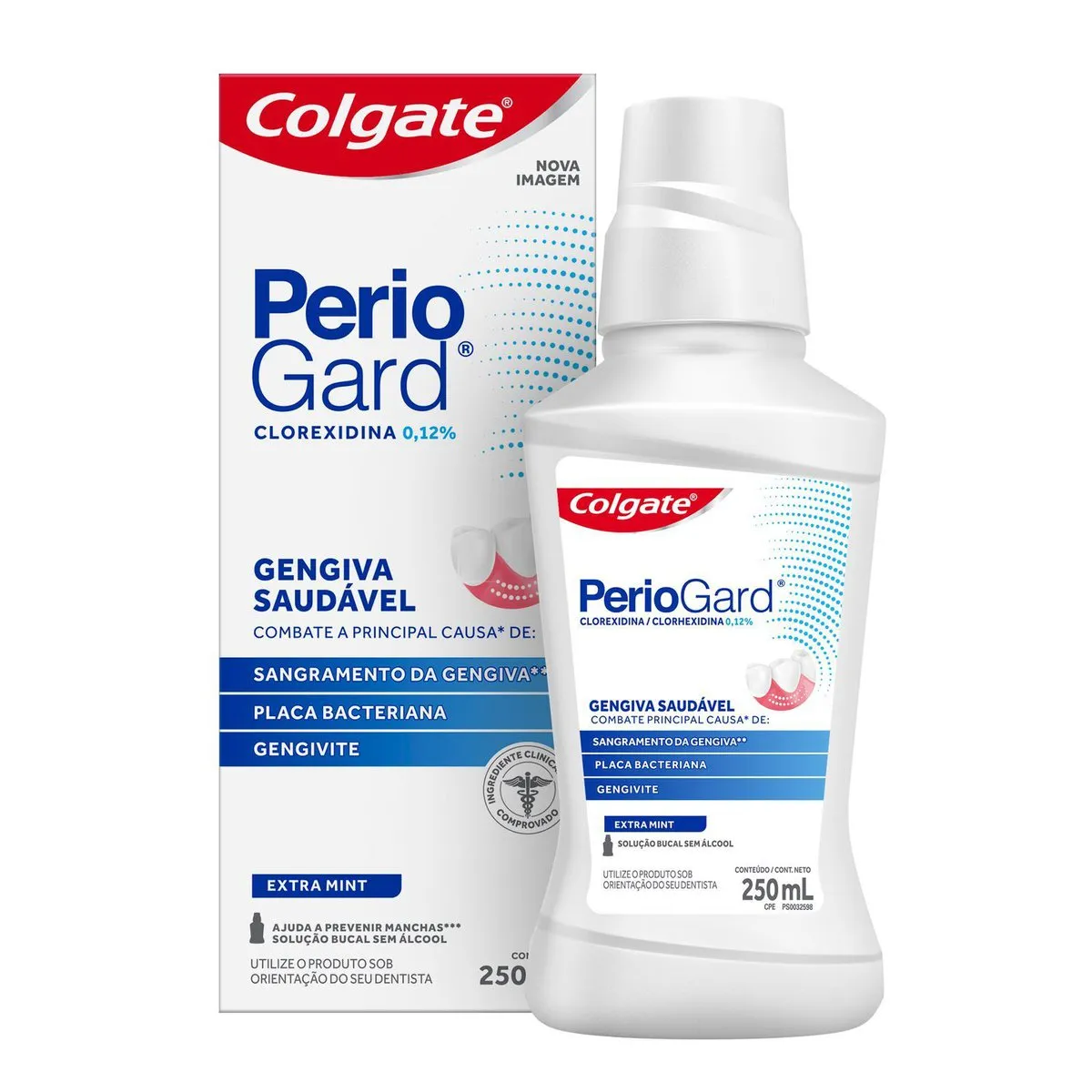 Enxaguante Bucal Colgate PerioGard Extra Mint Sem Álcool 250ml — foto 3