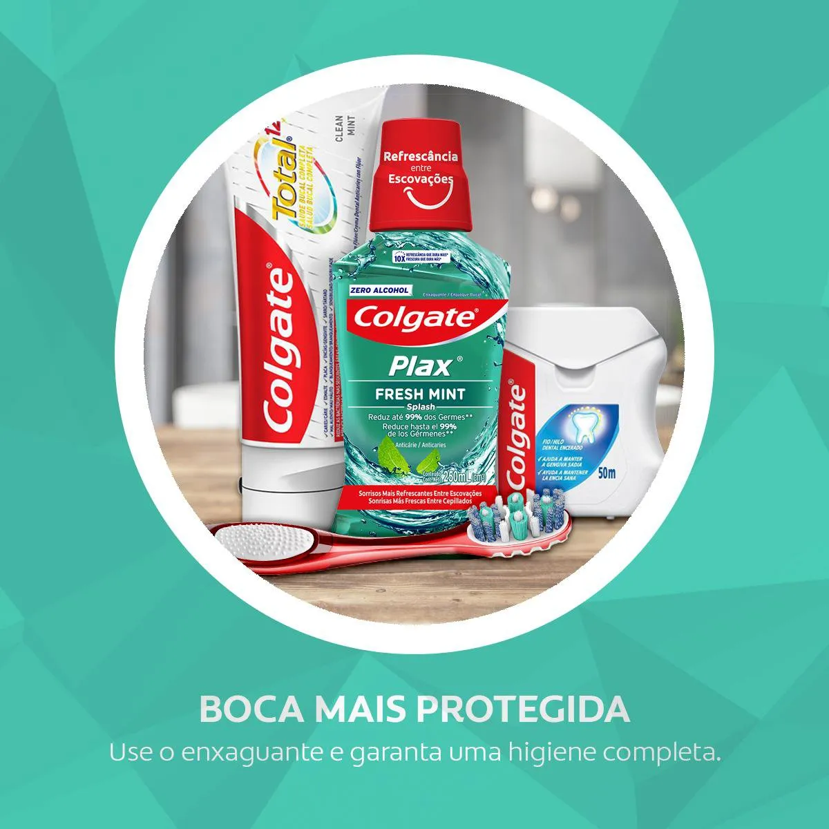 Enxaguante Bucal Colgate Plax Fresh Mint 60ml — foto 15