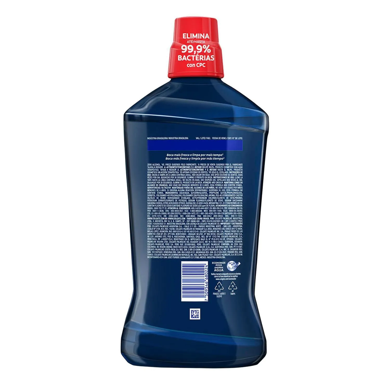 Enxaguante Bucal Colgate Plax Zero Álcool Sabor Fresh Mint 750ml — foto 9