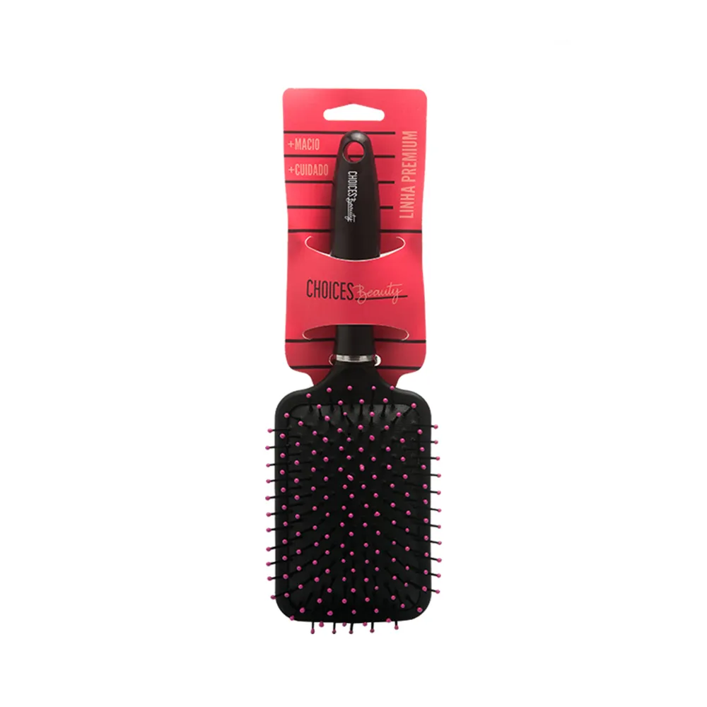 Escova De Cabelo Choices Beauty Almofada Quadrada 1 Unidade