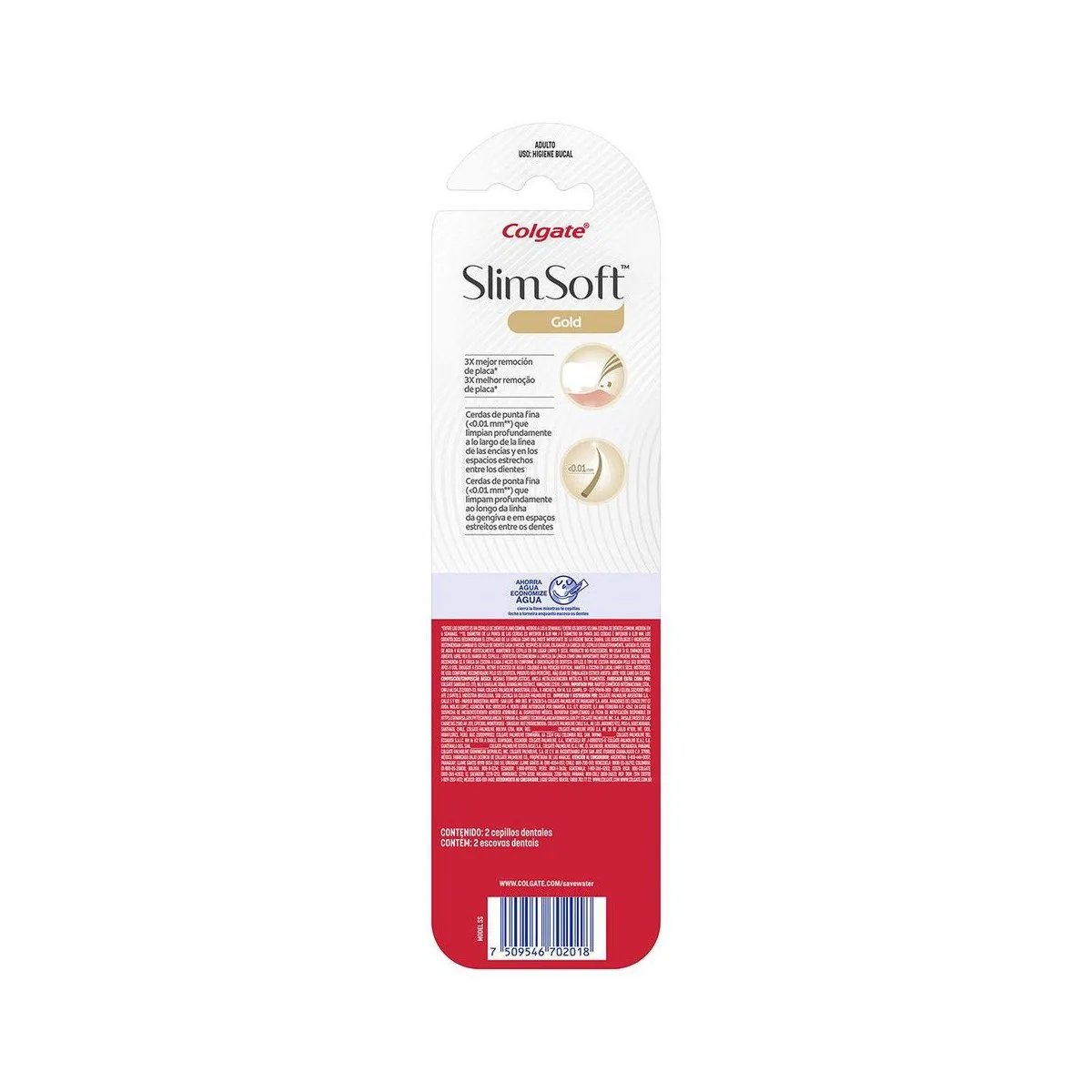 Escova de Dente Colgate Slim Soft Gold 2 unid — foto 7