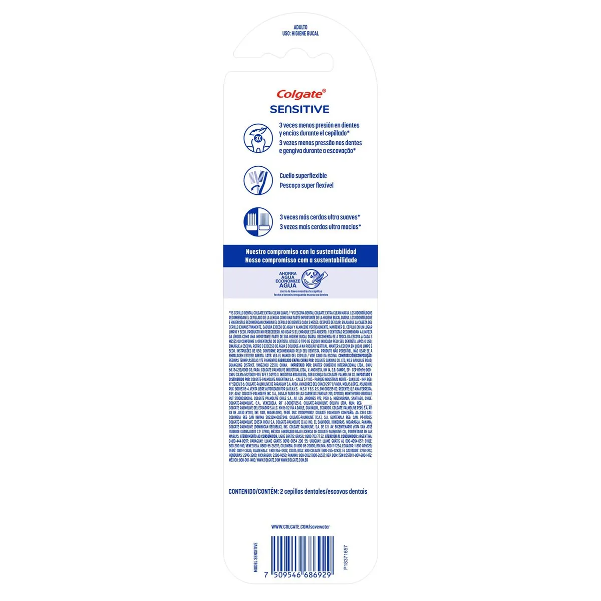 Escova Dental Ultramacia Colgate Sensitive Therapy 2 Unidades — foto 2