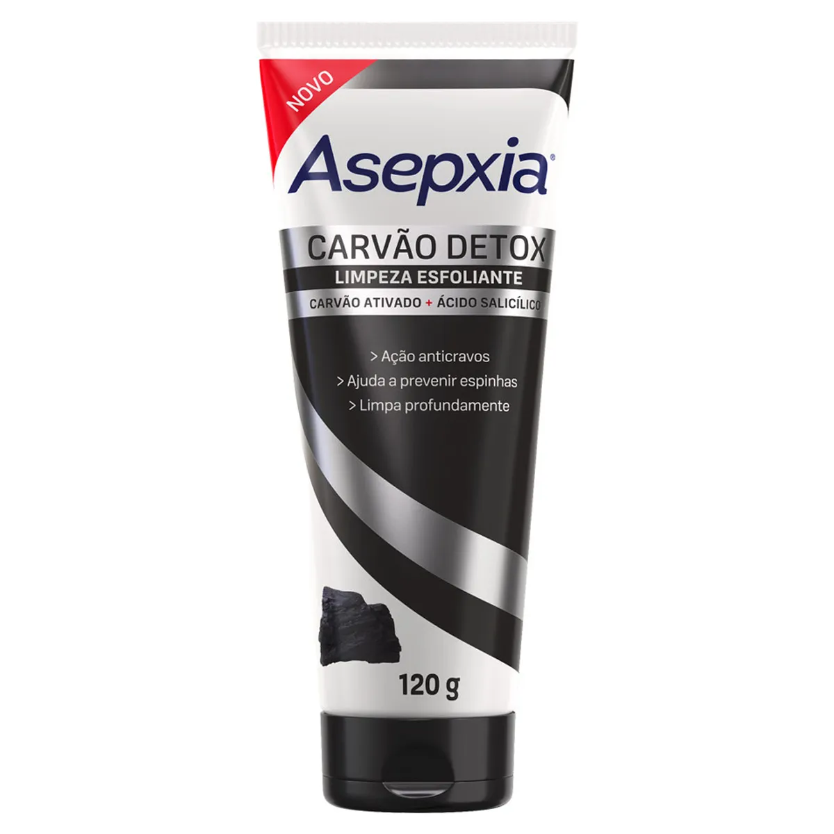 Esfoliante Facial Asepxia Carvão Detox Ácido Salicílico 120g — foto 10