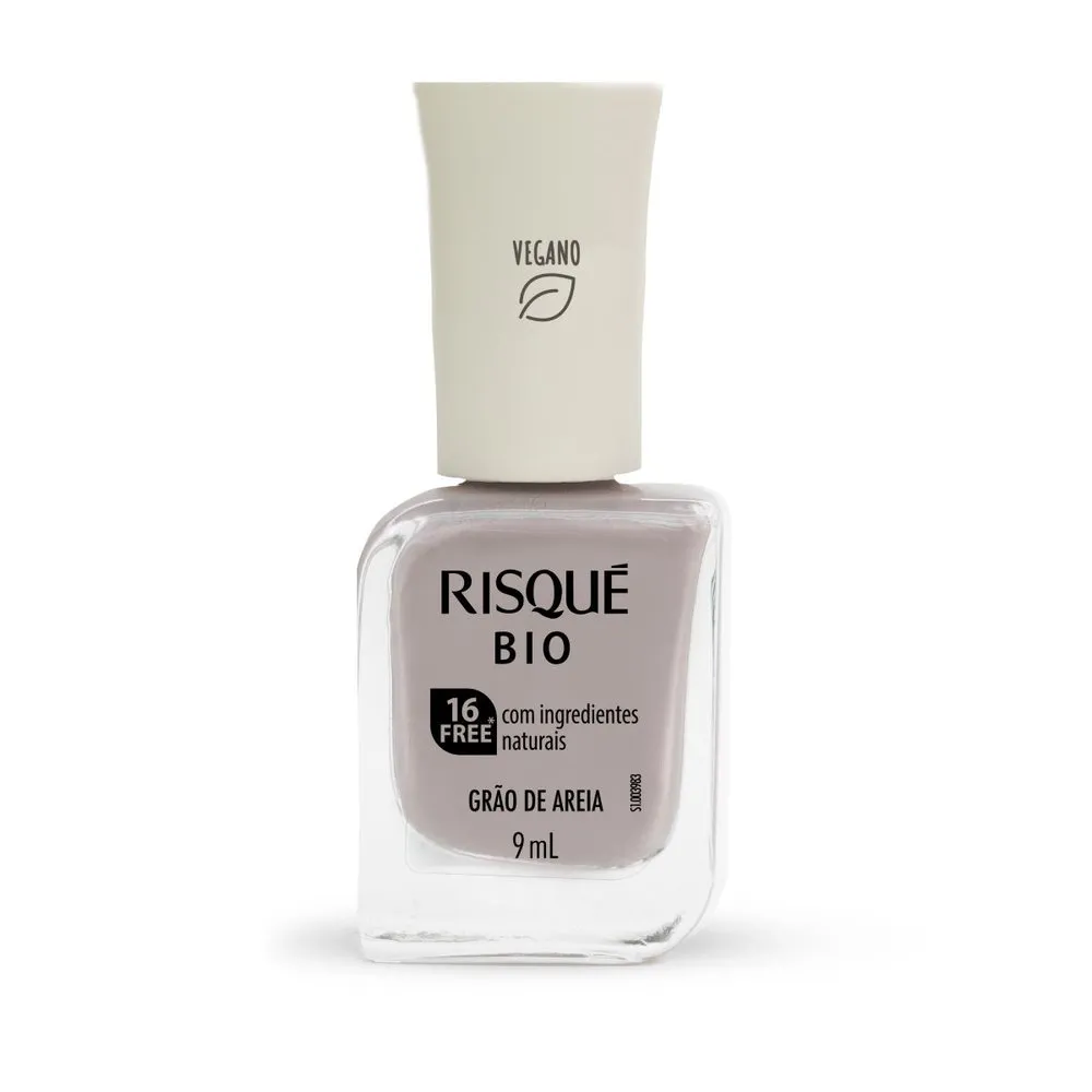Esmalte Risqué Bio Grão de Areia Cremoso Vegano 9ml