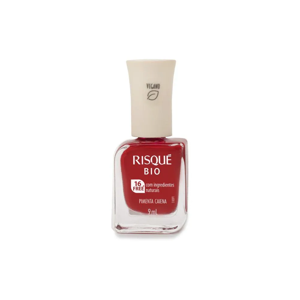 Esmalte Risqué Bio Pimenta Caiena Cremoso Vegano 9ml