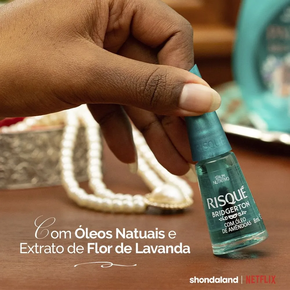 Esmalte Risqué Bridgerton Sérum Nutritivo Com Óleo De Amêndoas 8ml — foto 5