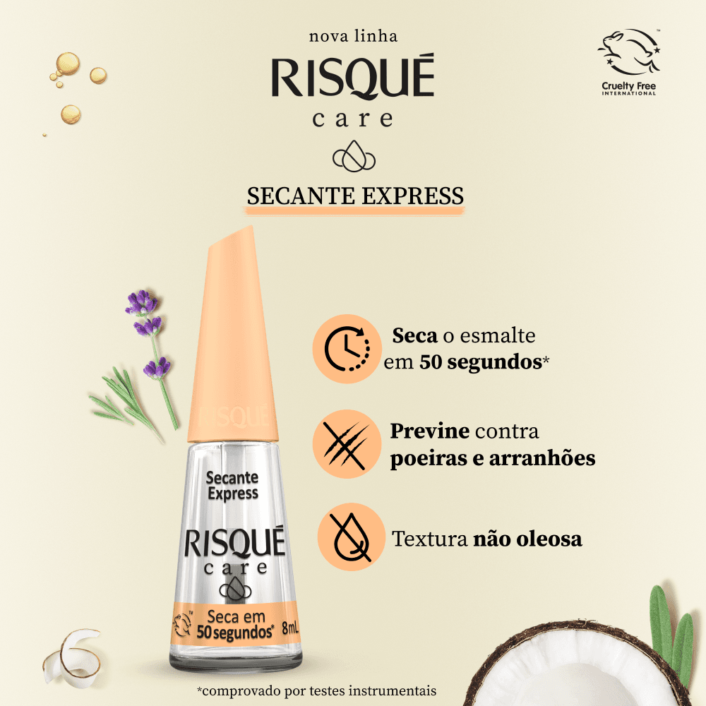 Esmalte Risqué Care Secante Express 8ml — foto 3