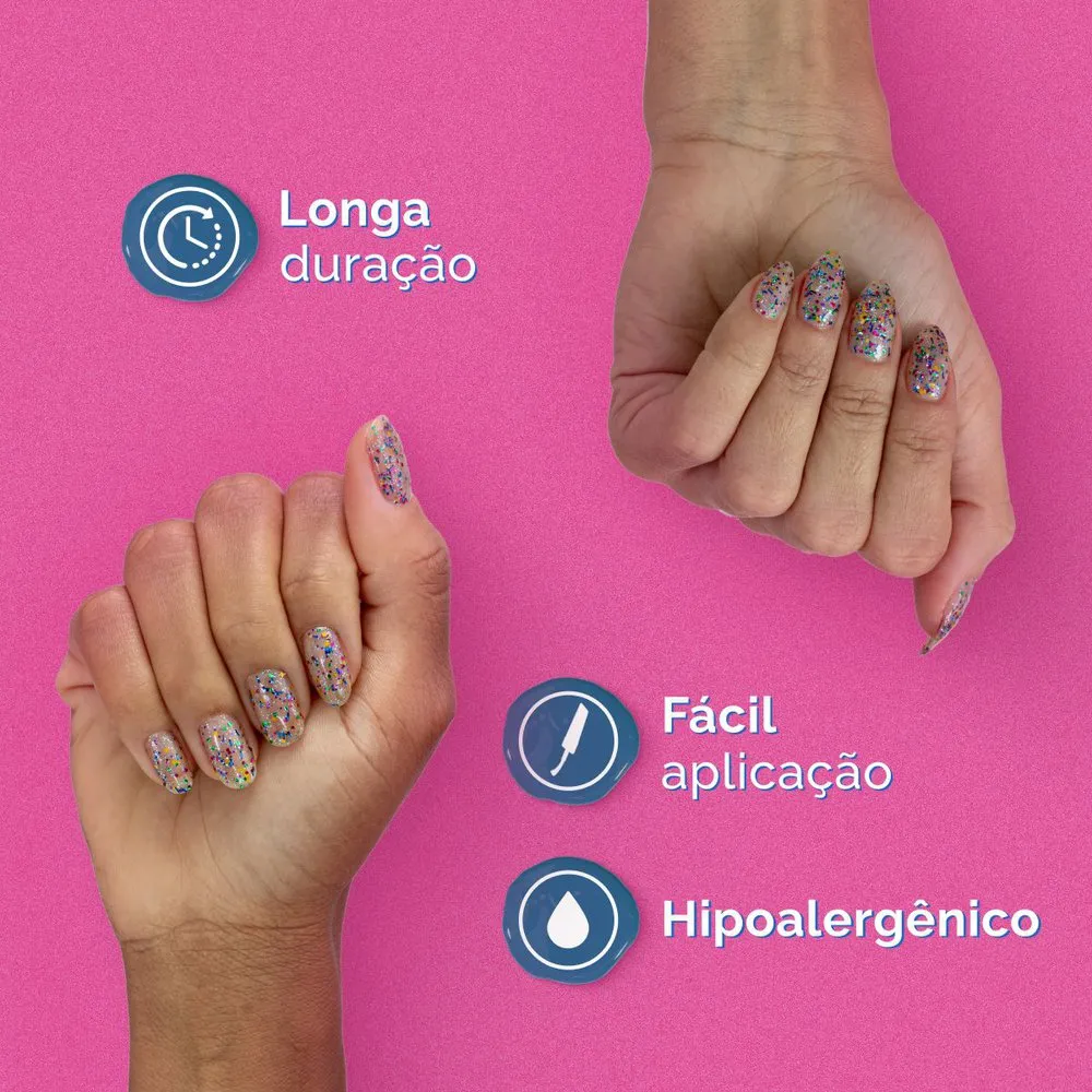 Esmalte Risqué Doritos Ousadia na Ponta dos Dedos Glitter 8ml — foto 5