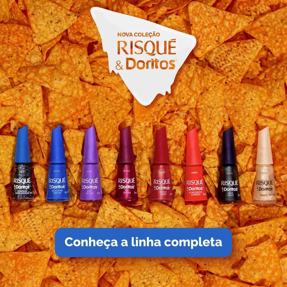 Esmalte Risqué Doritos Ousadia na Ponta dos Dedos Glitter 8ml — foto 8