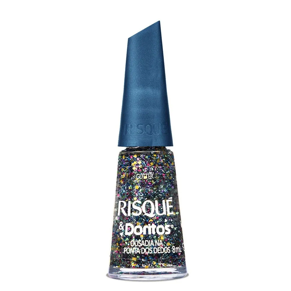 Esmalte Risqué Doritos Ousadia na Ponta dos Dedos Glitter 8ml