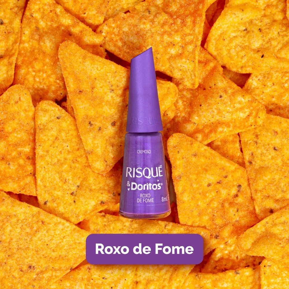 Esmalte Risqué Doritos Roxo de Fome Cremoso 8ml — foto 2
