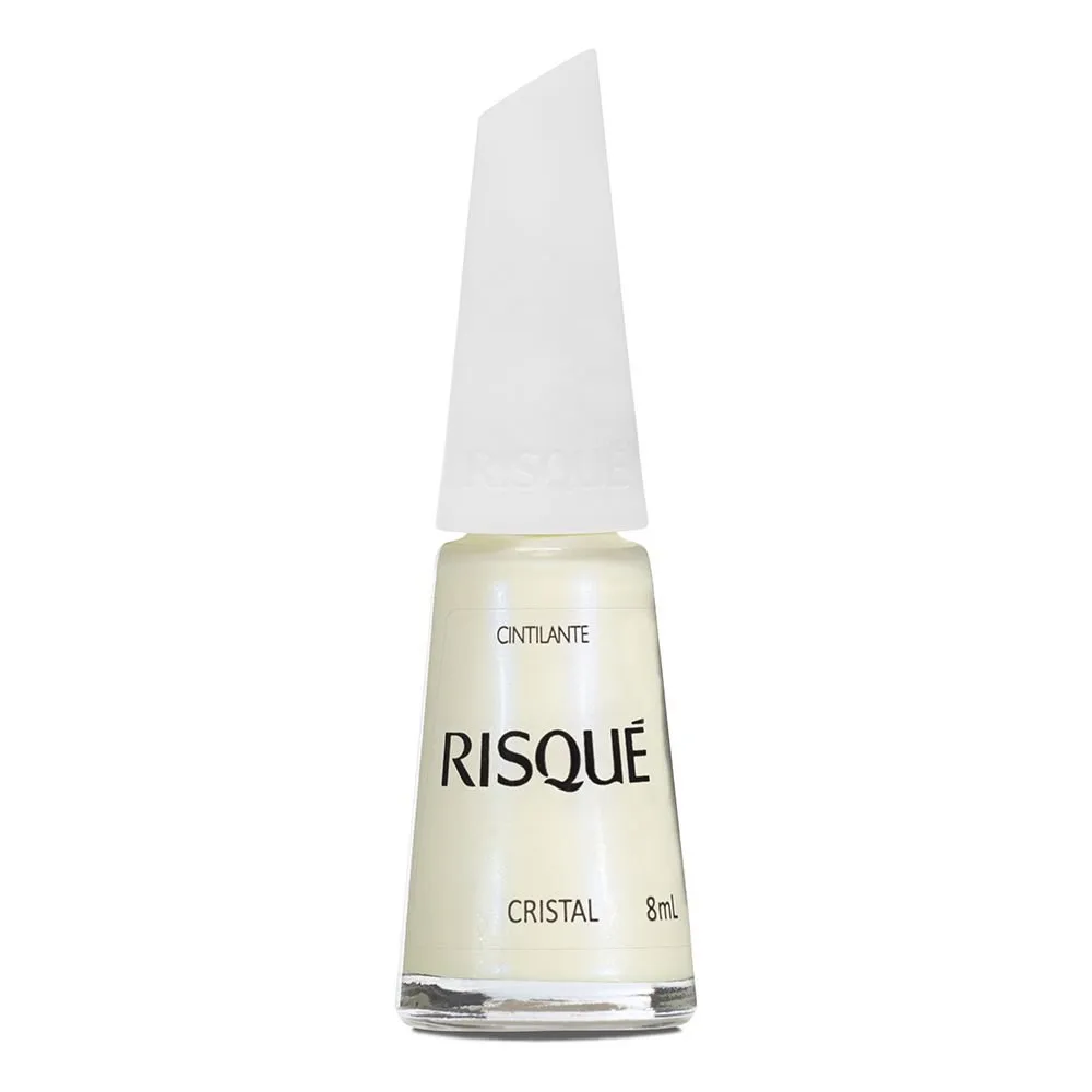 Esmalte Risqué Hipoalergênico Cristal Cintilante 8ml