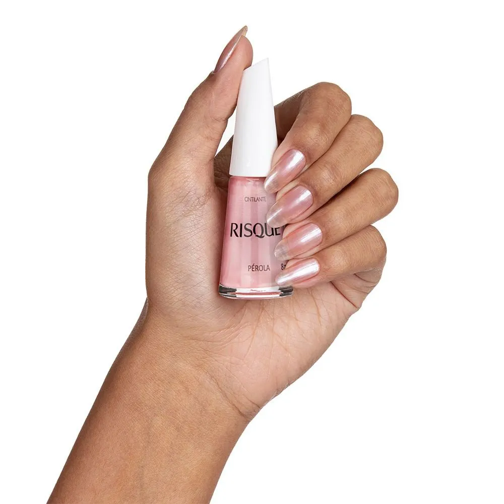 Esmalte Risqué Hipoalergênico Pérola Cintilante 8ml — foto 2