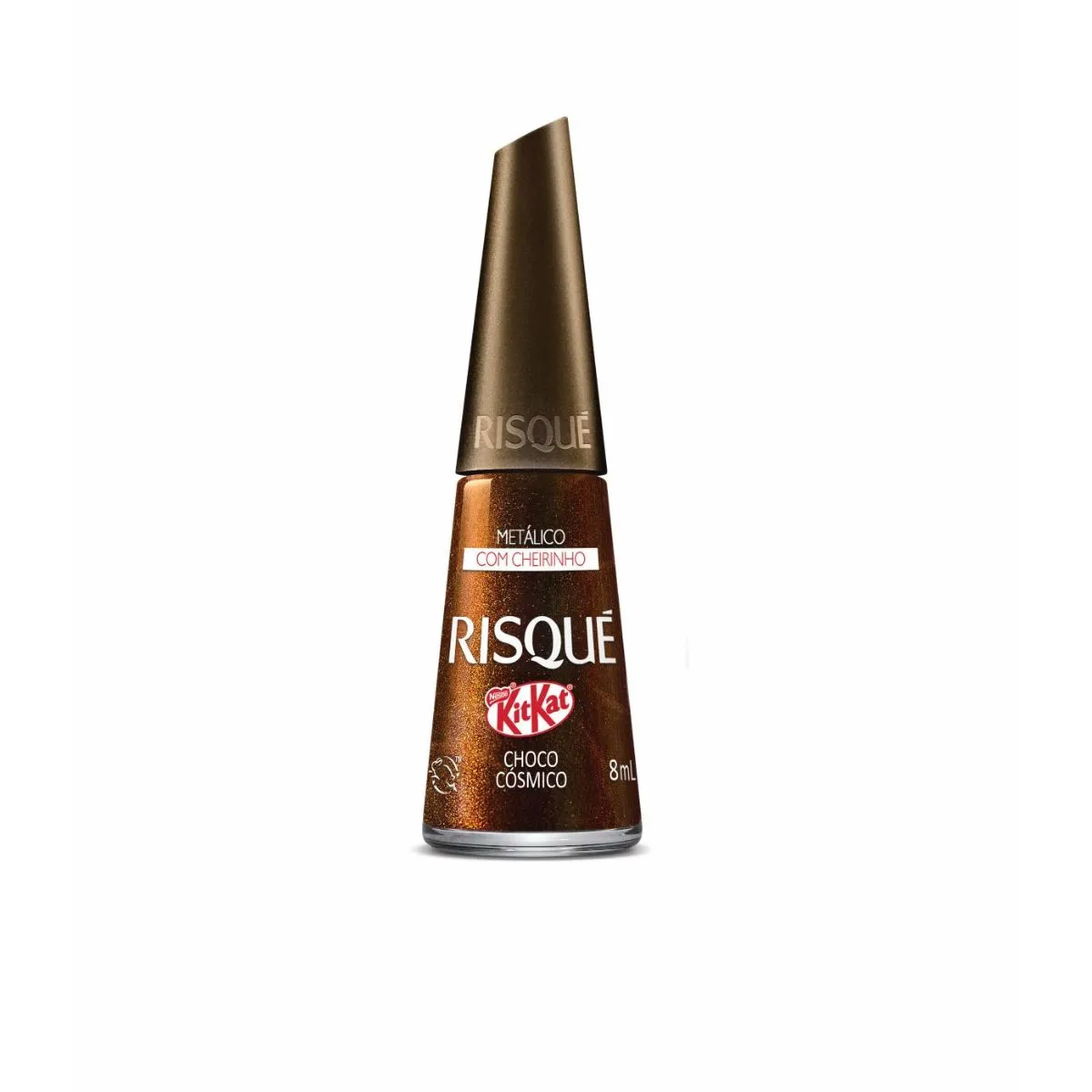Esmalte Risqué Kitkat Metálico Choco Cósmico 8ml