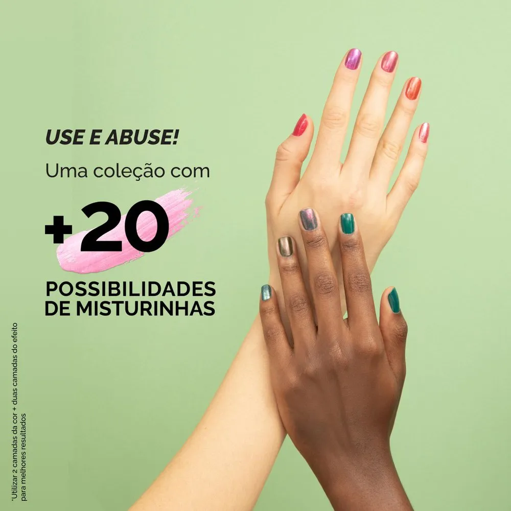 Esmalte Risqué ManiCores Credita No Brilho Metálico 8ml — foto 5
