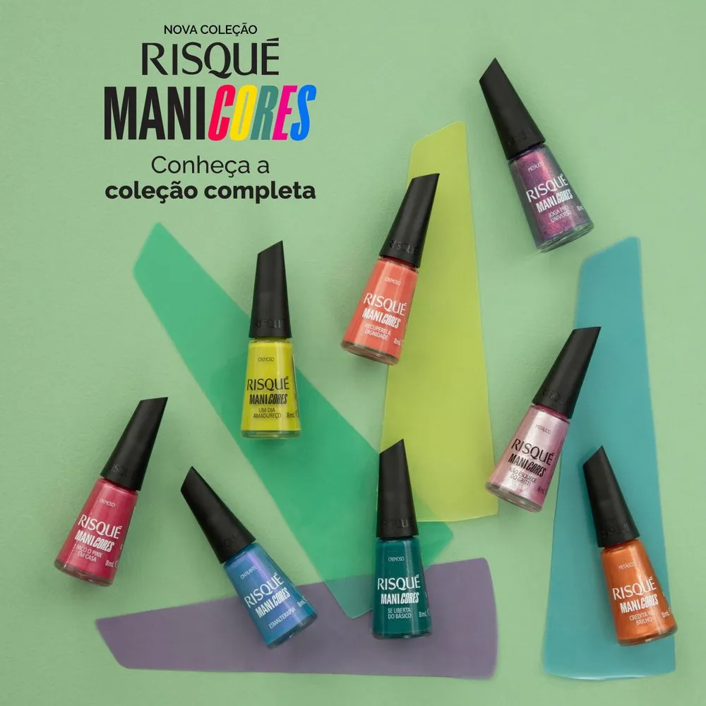 Esmalte Risqué ManiCores Credita No Brilho Metálico 8ml — foto 9