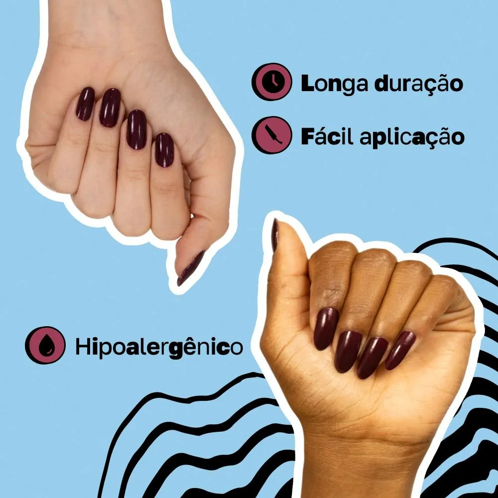 Esmalte Risqué Metálico Palco Cherry Lollapalooza Brasil Frasco 8ml — foto 4