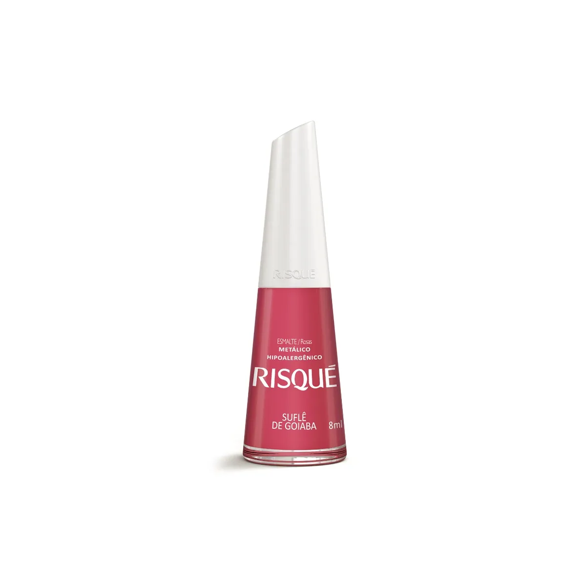Esmalte Risque metalico Suflê De goiaba 8ml Sem Blister