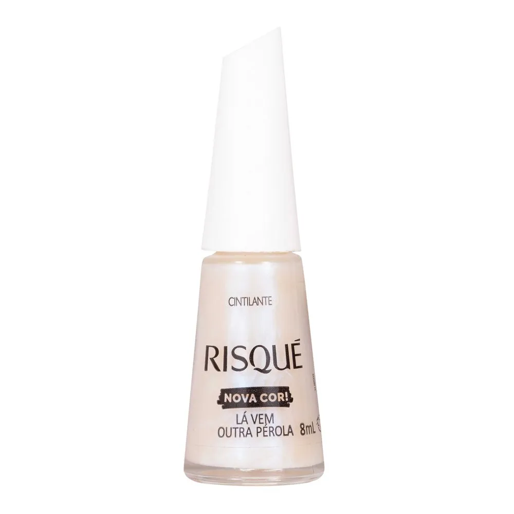 Esmalte Risqué Nova Cor! Lá Vem Outra Pérola Cintilante 8ml