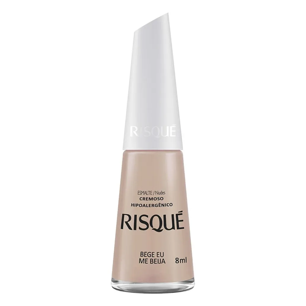 Esmalte Risqué Nudes Bege Eu Me Beija Cremoso 8ml