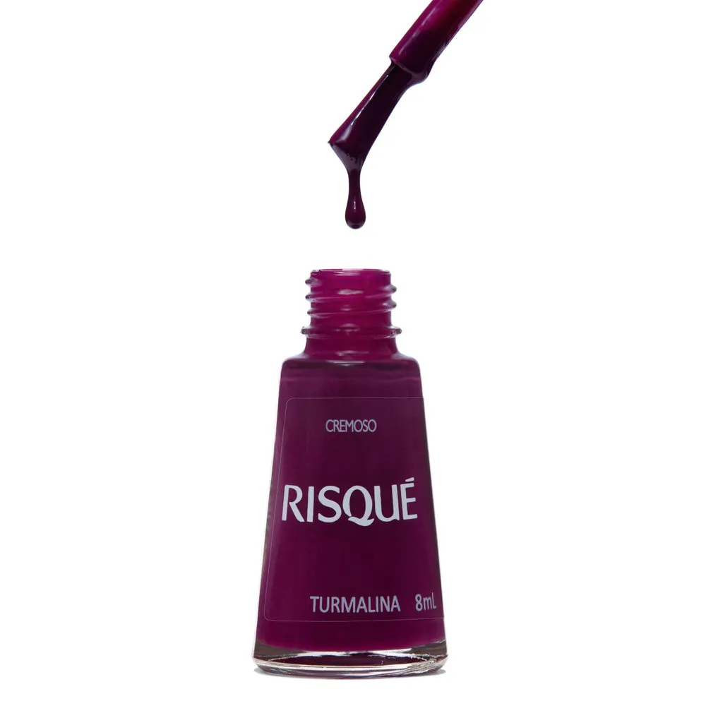 Esmalte Risqué Roxo Cremoso Turmalina 8ml — foto 7