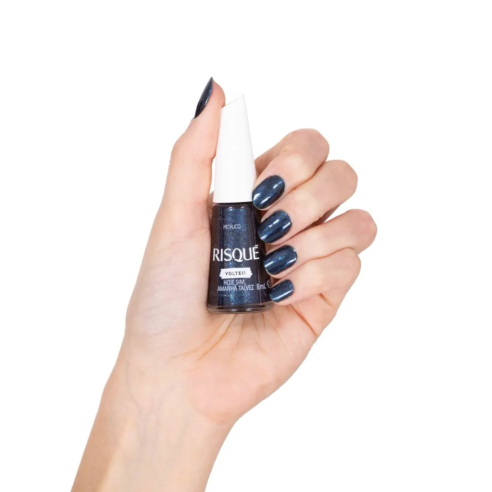 Esmalte Risqué Voltei! Hoje Sim, Amanhã Talvez Metálico 8ml — foto 2
