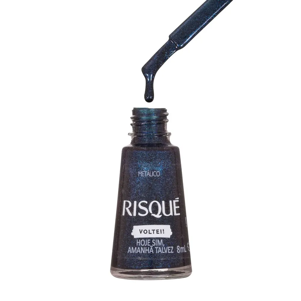 Esmalte Risqué Voltei! Hoje Sim, Amanhã Talvez Metálico 8ml — foto 7