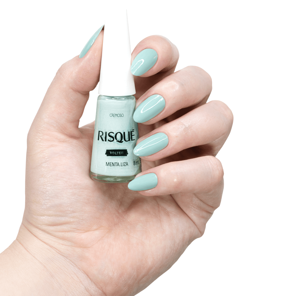 Esmalte Risqué Voltei! Menta.Liza Cremoso 8ml — foto 2